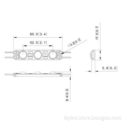 0.65W RGB Lens Led Module